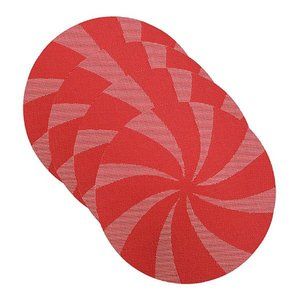 NWT Set Of (4) Peppermint Candy Table Placements